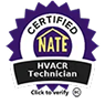 NATE Certified HVACR Technician